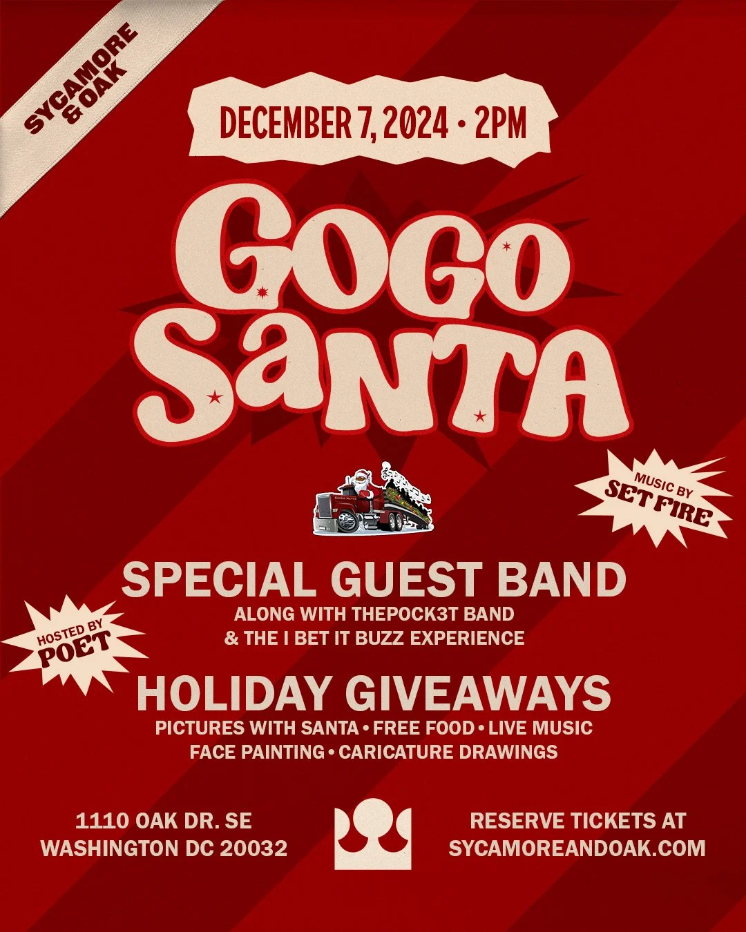 GoGo Santa is back at Sycamore & Oak — Sycamore & Oak